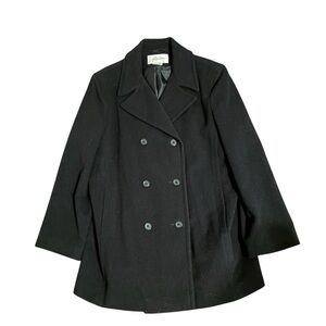 Andrea Marin Wool Blend Peacoat Size L Vintage 1990s EUC Made in Russia Classic